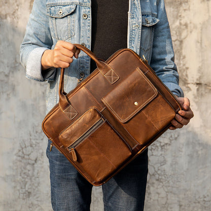 Moulana Leather Briefcase