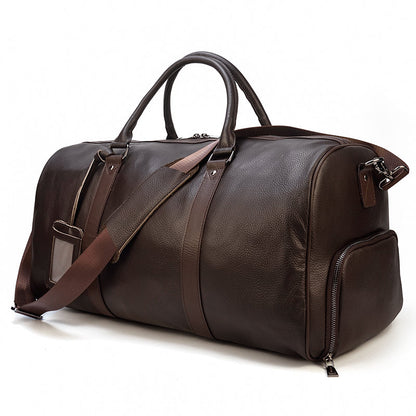 Antar Leather Weekender Duffle Bag